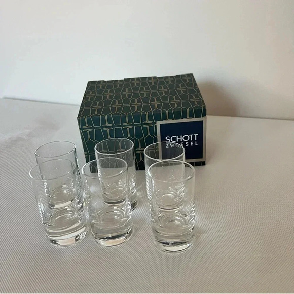 Schott Zwiesel Set of 6 Glas Shot Paris Collection Tritan Crear Glass 1.4 OZ - Picture 1 of 10
